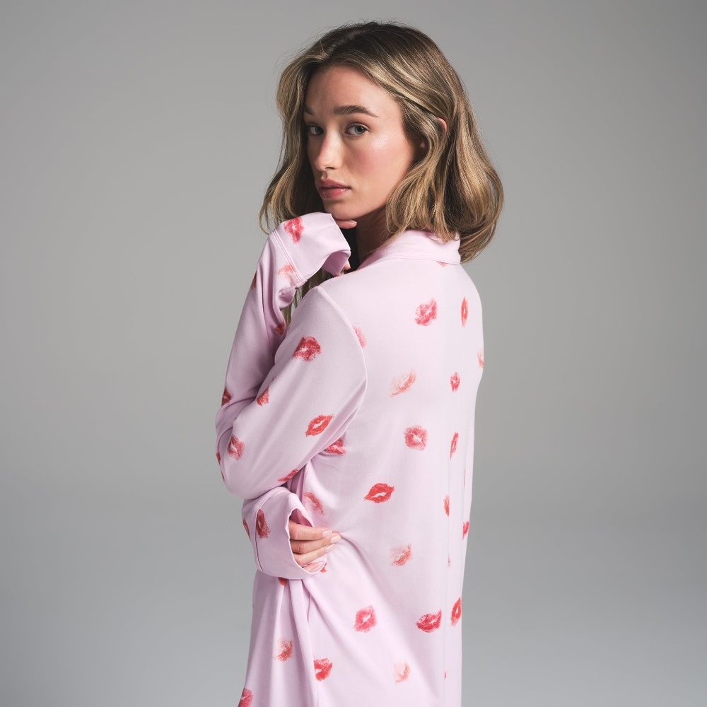 SKIMS Cherry Blossom Lipstick Pajama Set (NWT) - Valentine’s Day Collection - Picture 2 of 4